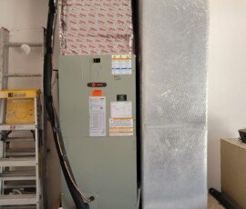 New air handler installation in Hudson
